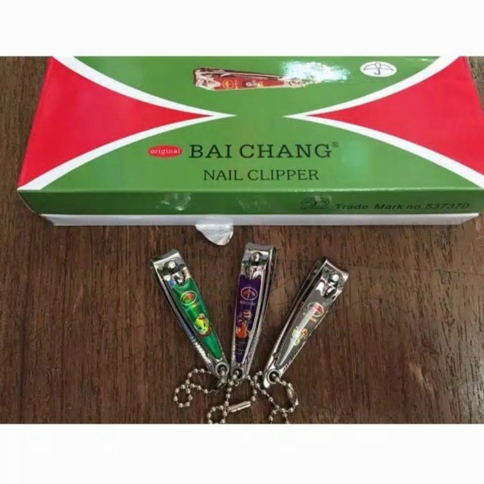 LJ-Gunting Kuku Baichang Nail Clipper 12 pcs