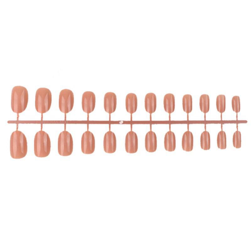 KUKU PALSU OVAL GLOSSY 24 PCS STYLE CASUAL / FAKE NAIL
