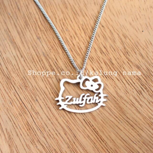 Kalung nama hello kitty