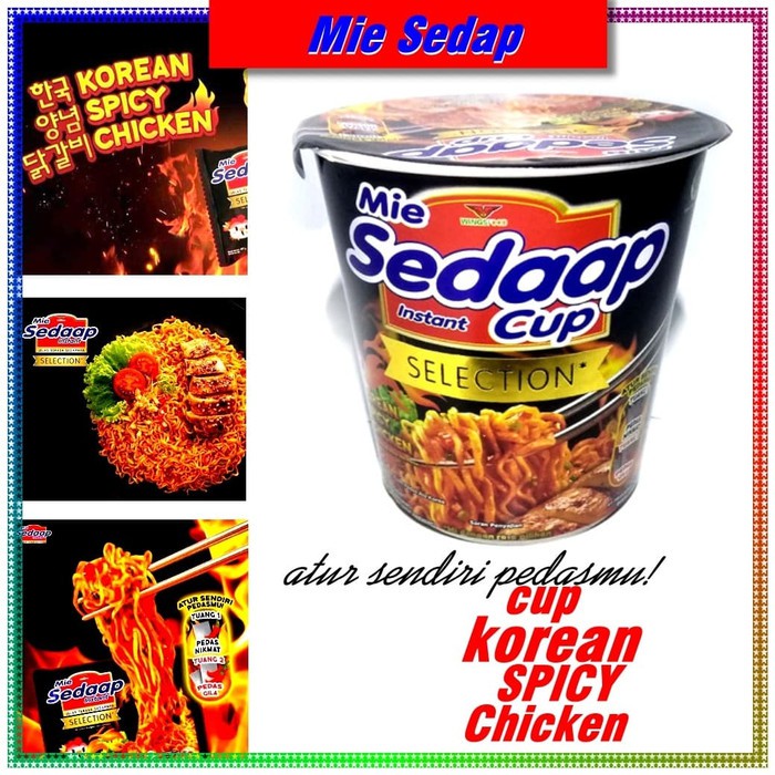 

Hot mi cup KOREAN SPICY CHICKEN mie Sedap Atur Pedasmu