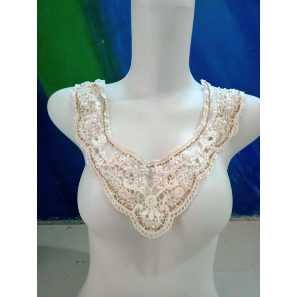 renda aksesoris leher bordir Payet.