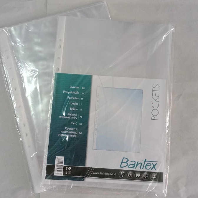 

murah Plastik PP Pocket F4 / Folio Bantex - F4 / Folio