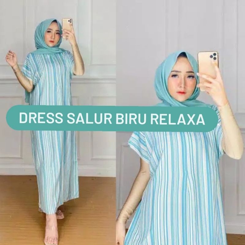 Dress/Daster Nagisshop by Nada Gisella Salur Biru Relaxa