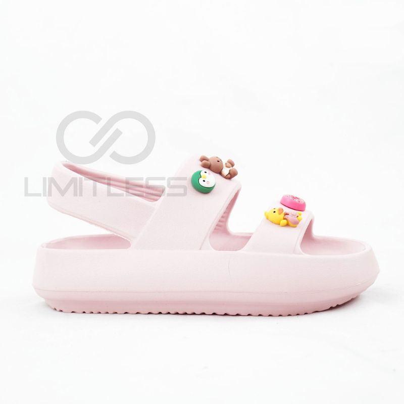 Lalisa Sandal Gunung Sandal Wanita Tali 3D Sepatu Sandal Wanita Tebal