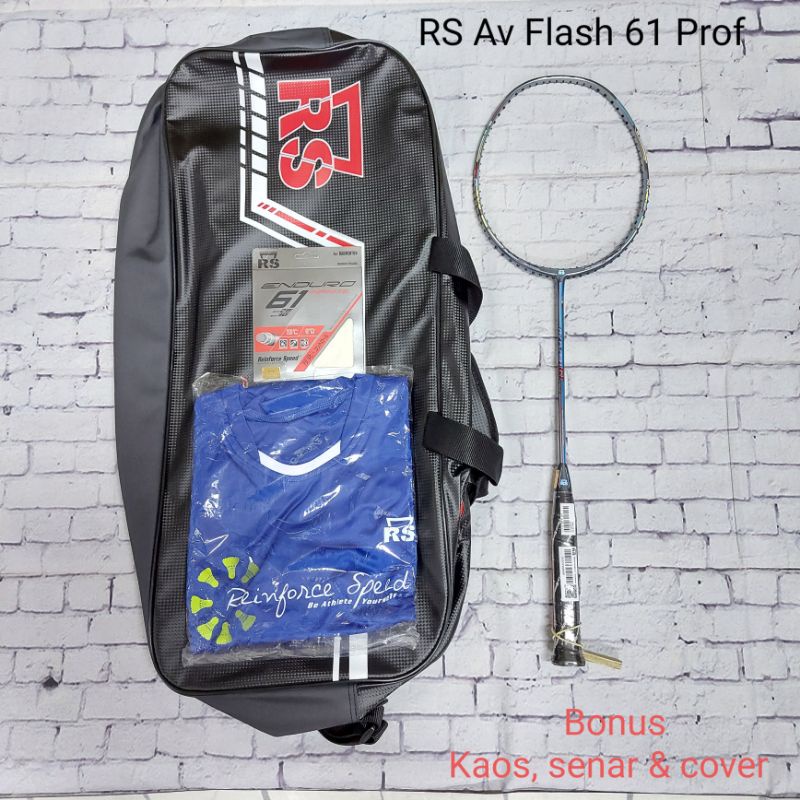 RAKET BADMINTON REINFORCE SPEED AV FLASH 61 PROF ORIGINAL