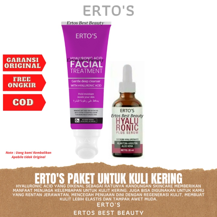 [ORI] Paket Skincare Hyaluronic Series 2in1Kulit Kering dan Kusam Facial Treatment New Hyaluronic 100ml + Serum Hyaluronic 20ml ORIGINAL BPOM