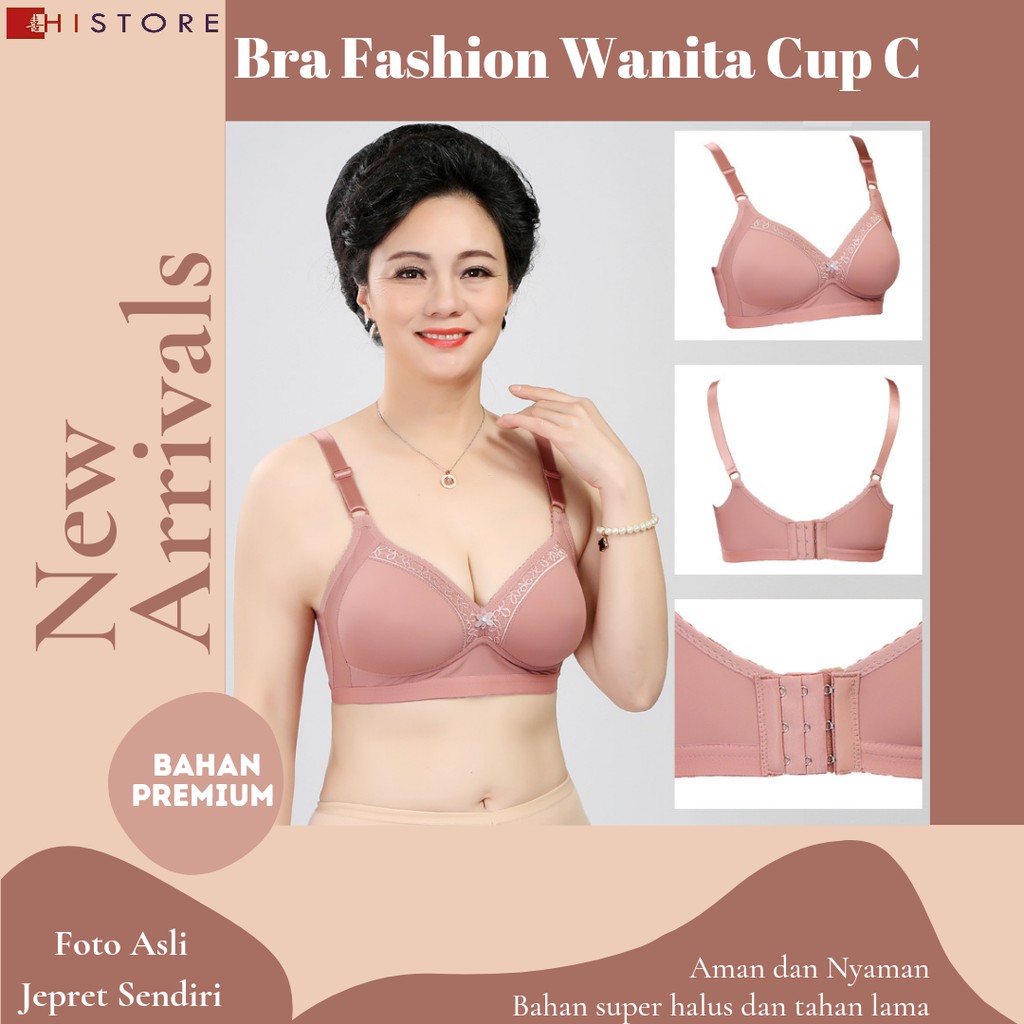 [HI] Bra BH JUMBO CUP C Fashion Wanita Bra wanita Premium Busa Tipis Tanpa Kawat Sangat Nyaman 2855