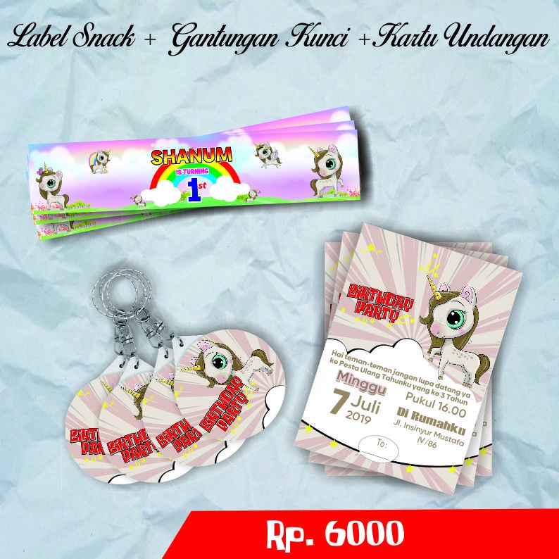 

Cetak Label Snack Ultah/ Gantungan Kunci/kartu undangan