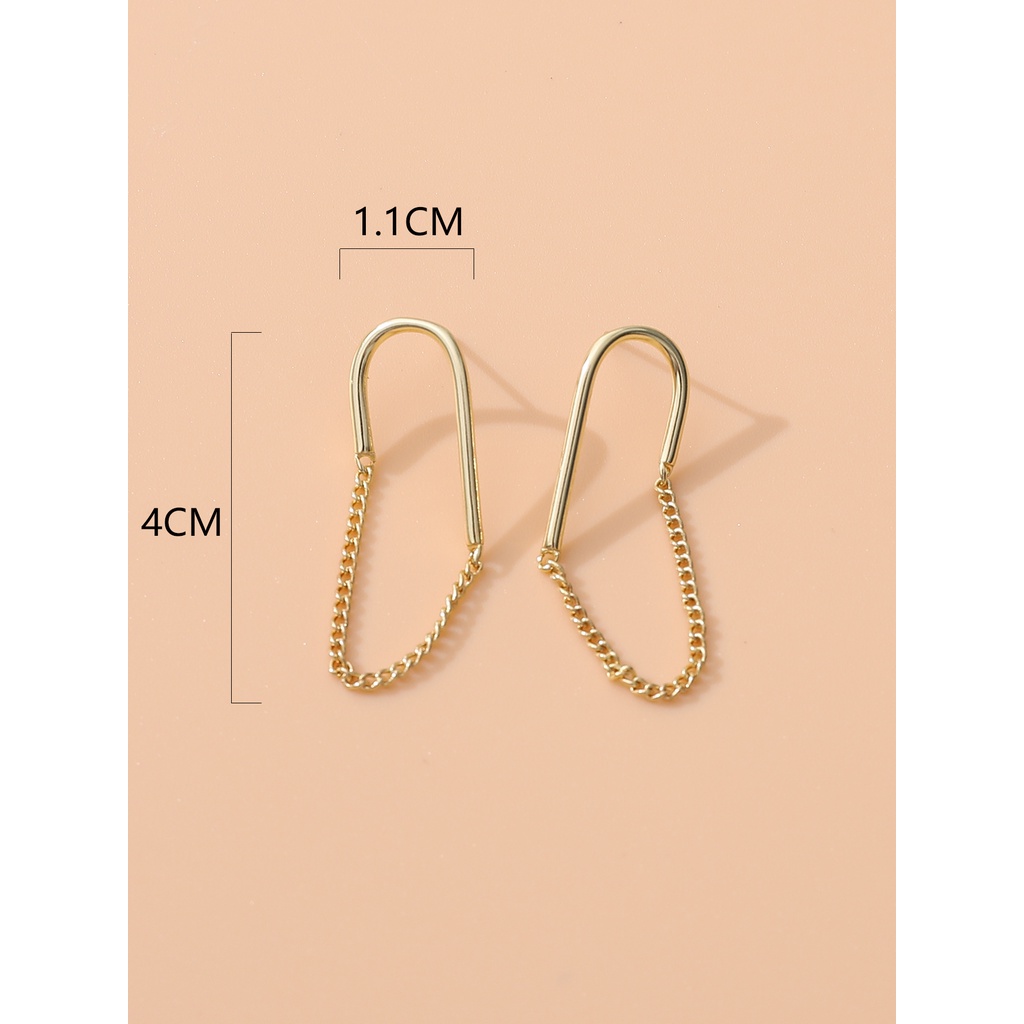 【COD Tangding】Anting Bentuk Bulat Model Simple Untuk Wanita