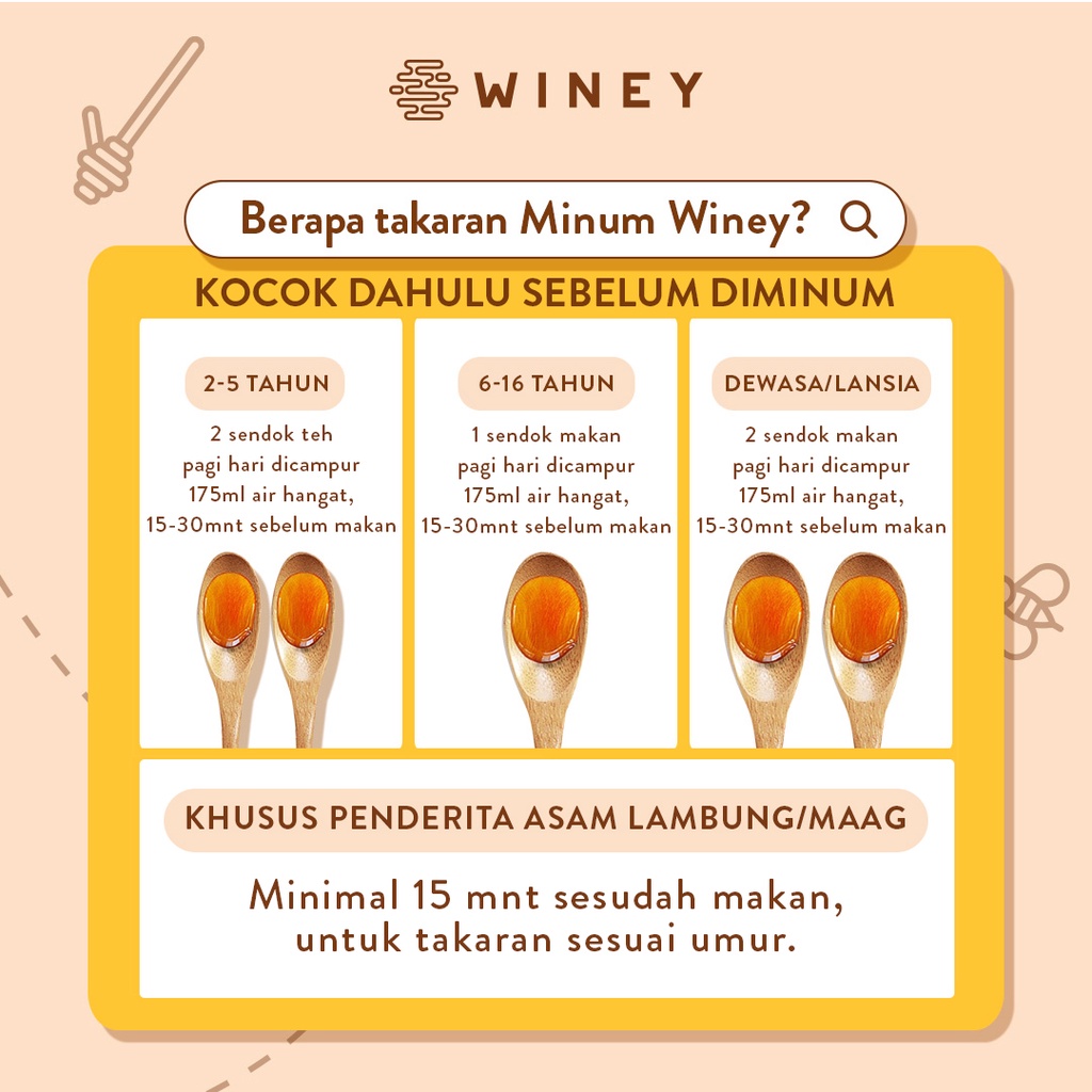 WNY | MENGATASI GERD, ASAM LAMBUNG | Winey Healthy Drink | BPOM | HALAL | BERGARANSI