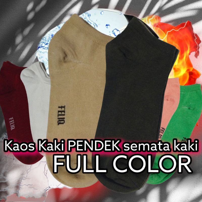 Kaos Kaki Pendek/Kaos Kaki Semata Kaki/Kaos Kaki Polos/Koas Kaki Pria