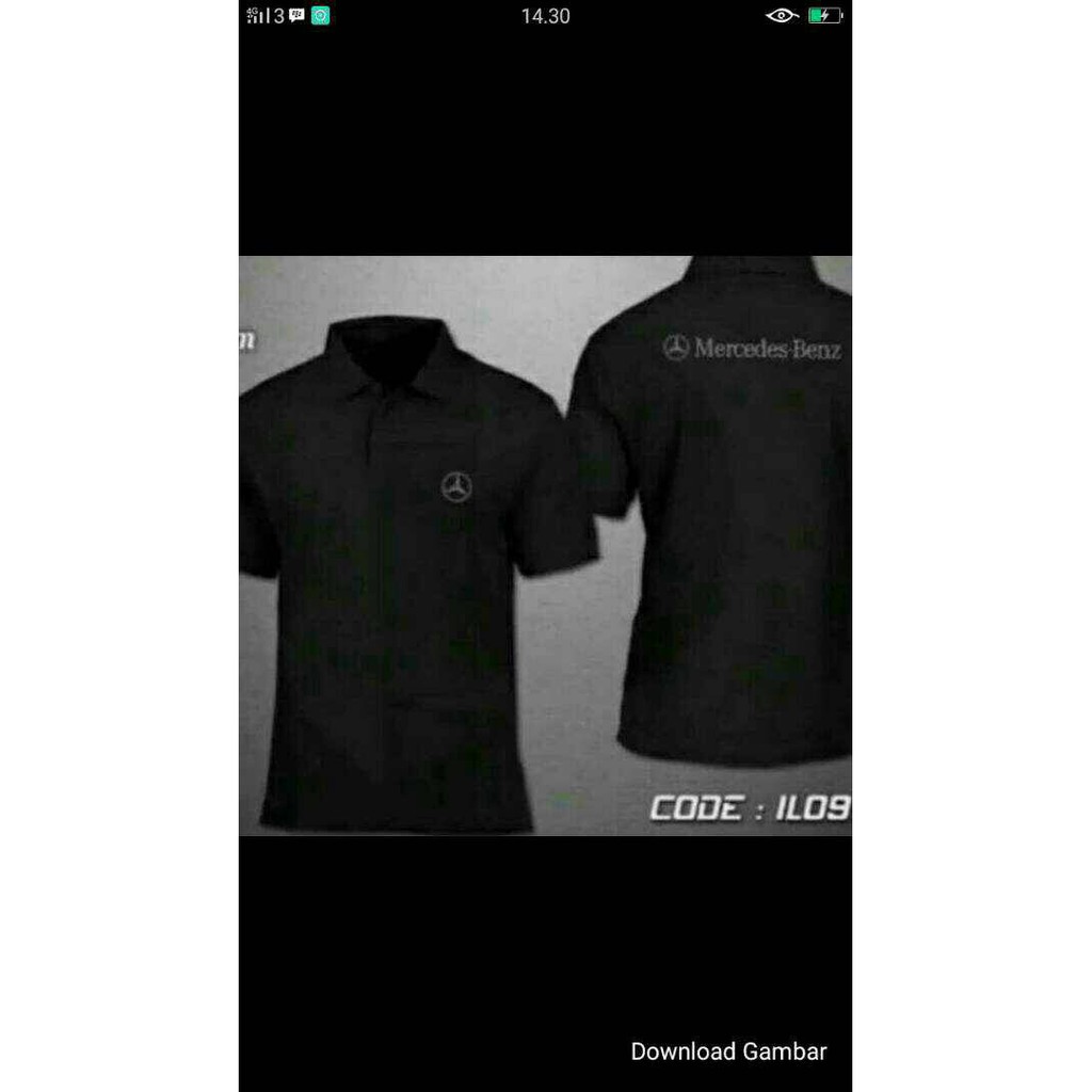 KAOS KERAH MERCEDES BENZ/BAJU MERCEDES BENZ (S-4XL)
