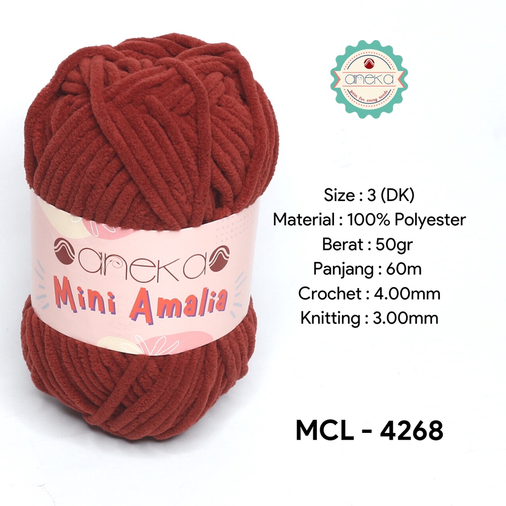 Benang Rajut Mini Amalia / Small Chenille Yarn - 4268