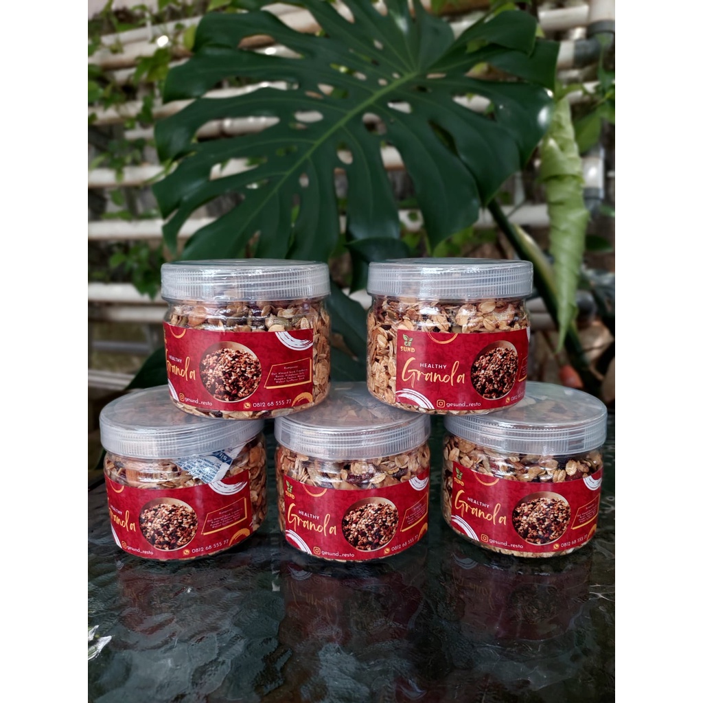 

Cemilan Sehat Granola ukuran 300 gram Snack Sehat Snack Organik