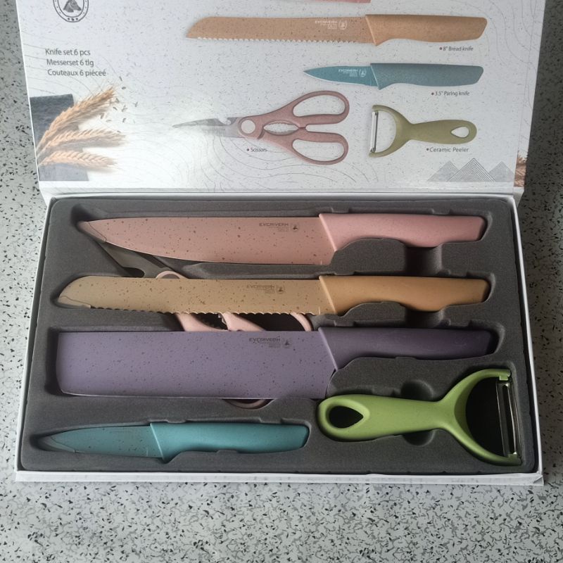 Pisau set dapur Evcriverh/ ea