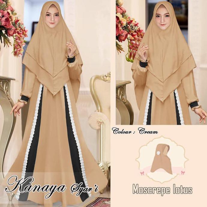 Baju Muslim Wanita Gamis Syari Pesta Maxi Dres / Kanaya / Terbaru