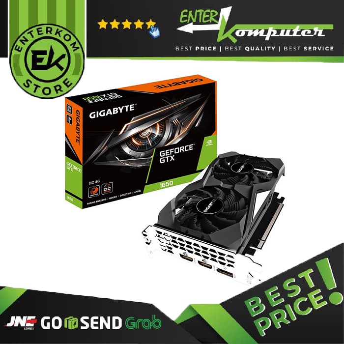 Jual VGA Gigabyte GeForce GTX 1650 4GB DDR5 OC Series - GV-N1650OC-4GD