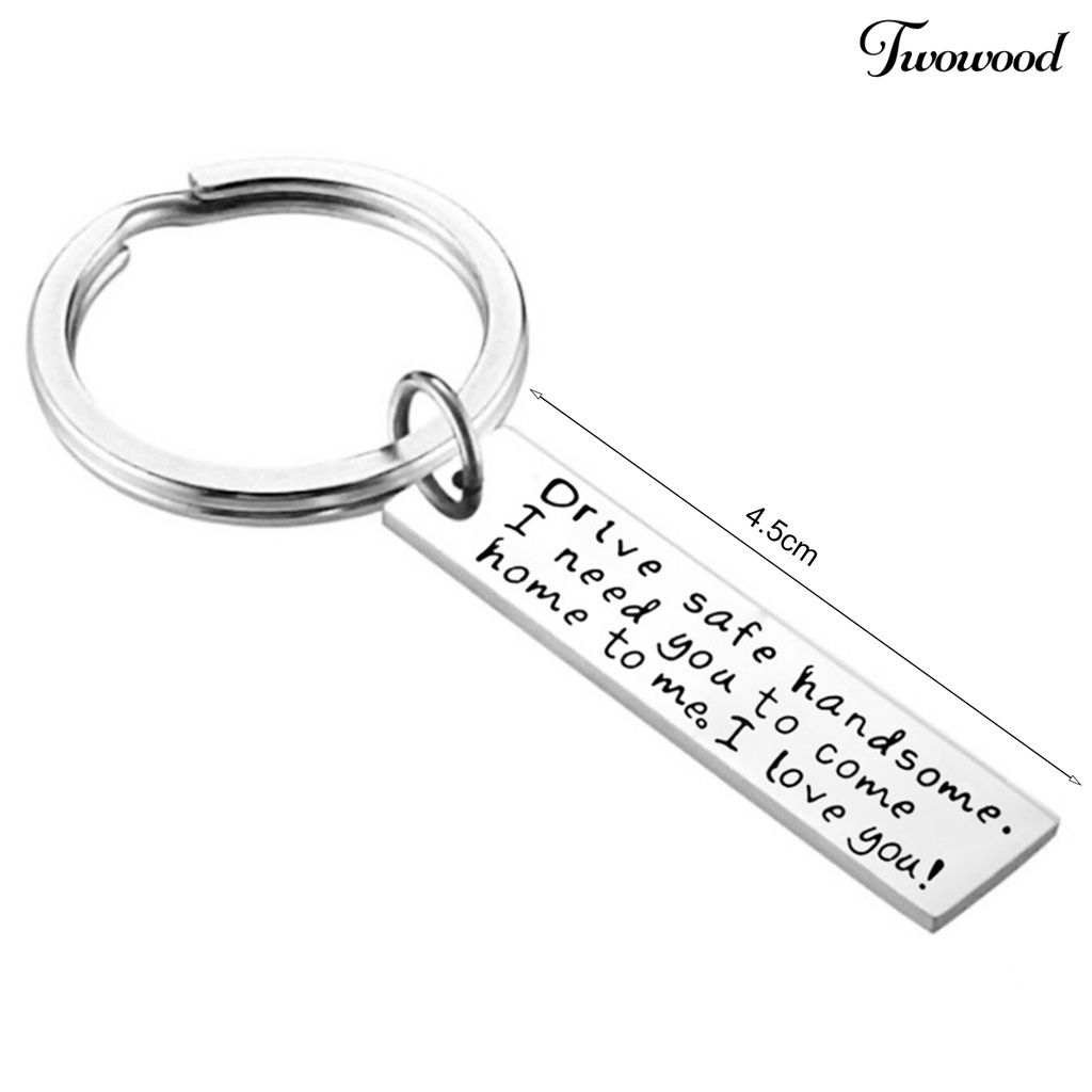 Gantungan Kunci Bahan Stainless Steel Anti Karat Tahan Lama Untuk Hadiah Ulang Tahun