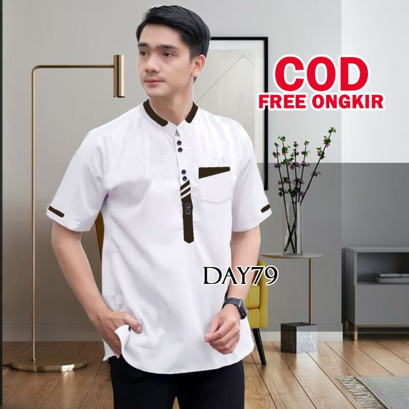 koko kurta baju pria dewasa lengan pendek