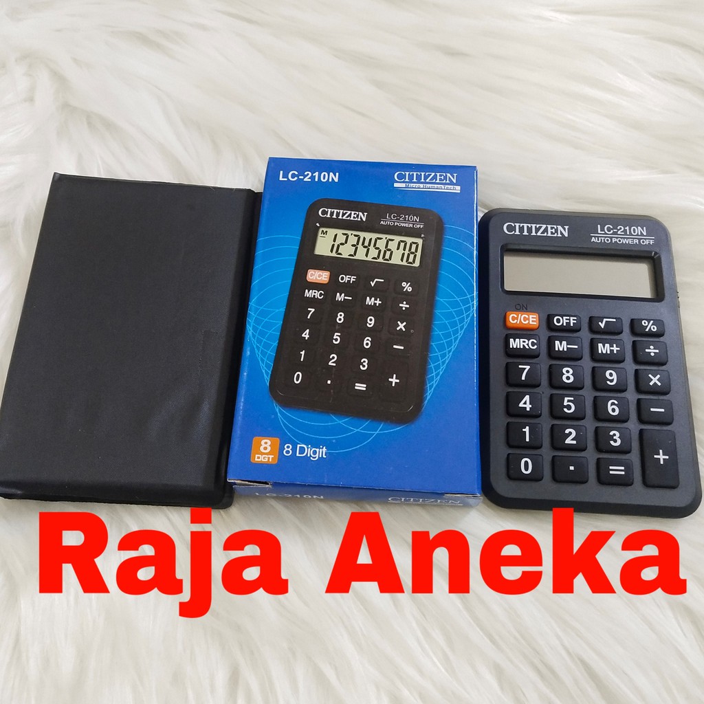 Kalkulator CITIZEN LC-210N Hitam ELEGAN LC210N Citizen Kecil LC 210 N