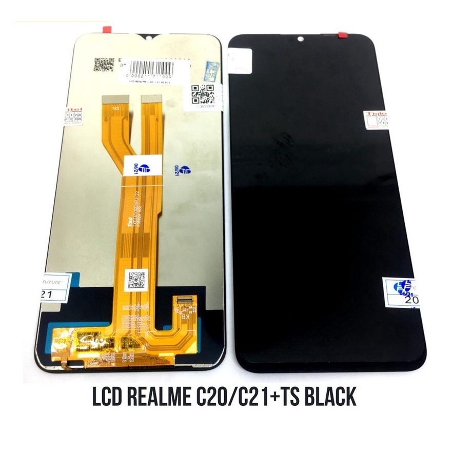 Layar LCD TS Touchscreen Fullset OPPO REALME C20 REALME C21 - Black