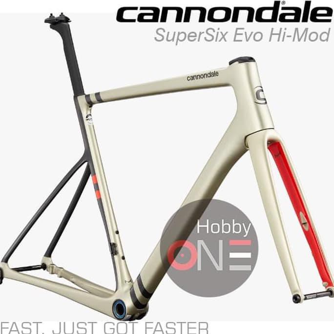 Cannondale 2020 Supersix Evo Hi-Mod Disc Frame Set Chp Champagne