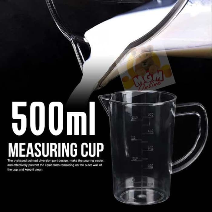 Gelas Ukur 500ml polycarbonate Cangkir Ukur 0.5L / Gelas Takaran 2714