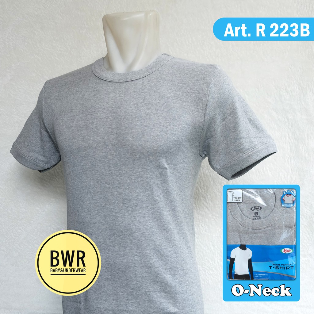 Oblong Rider O- Neck ABU-Abu Art. R 223B | Pakaian Pria Kaos Oblong Abu Abu - Bwr