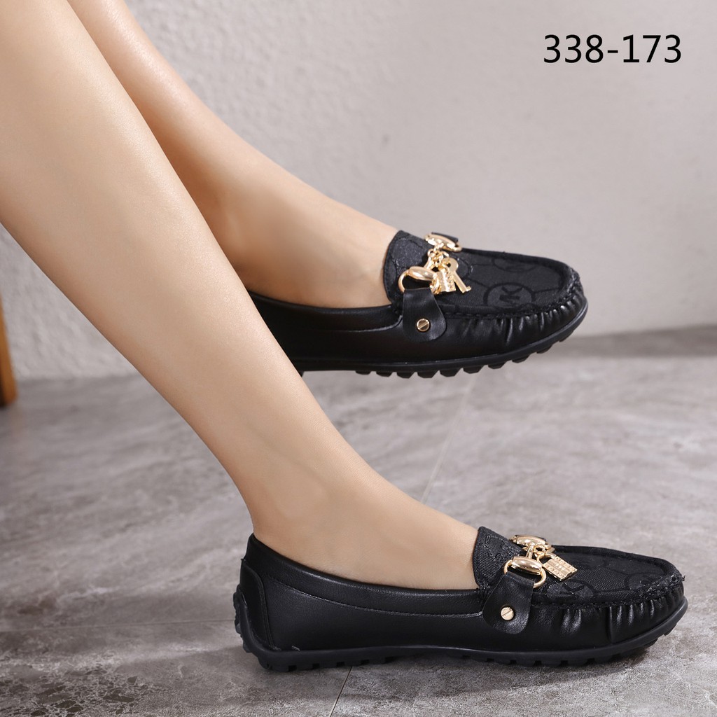 Suki Canvas and Leather Loafers 338-173