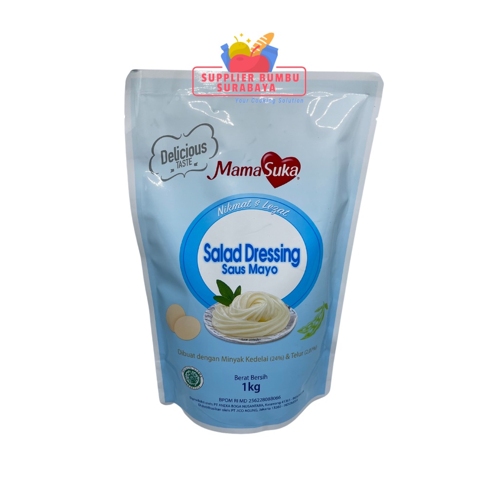 MamaSuka Salad Dressing Saus Mayo Kemasan Ekonomis 1kg