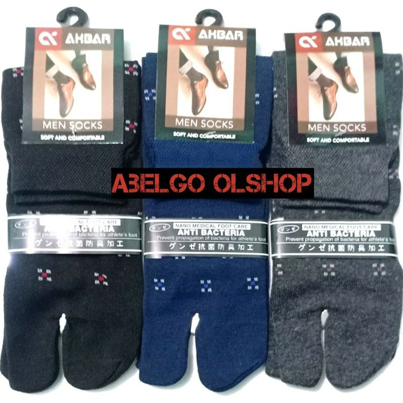 12 pasang- kaos kaki jempol pria anti bakteri/kaos kaki jempol casual panjang motif