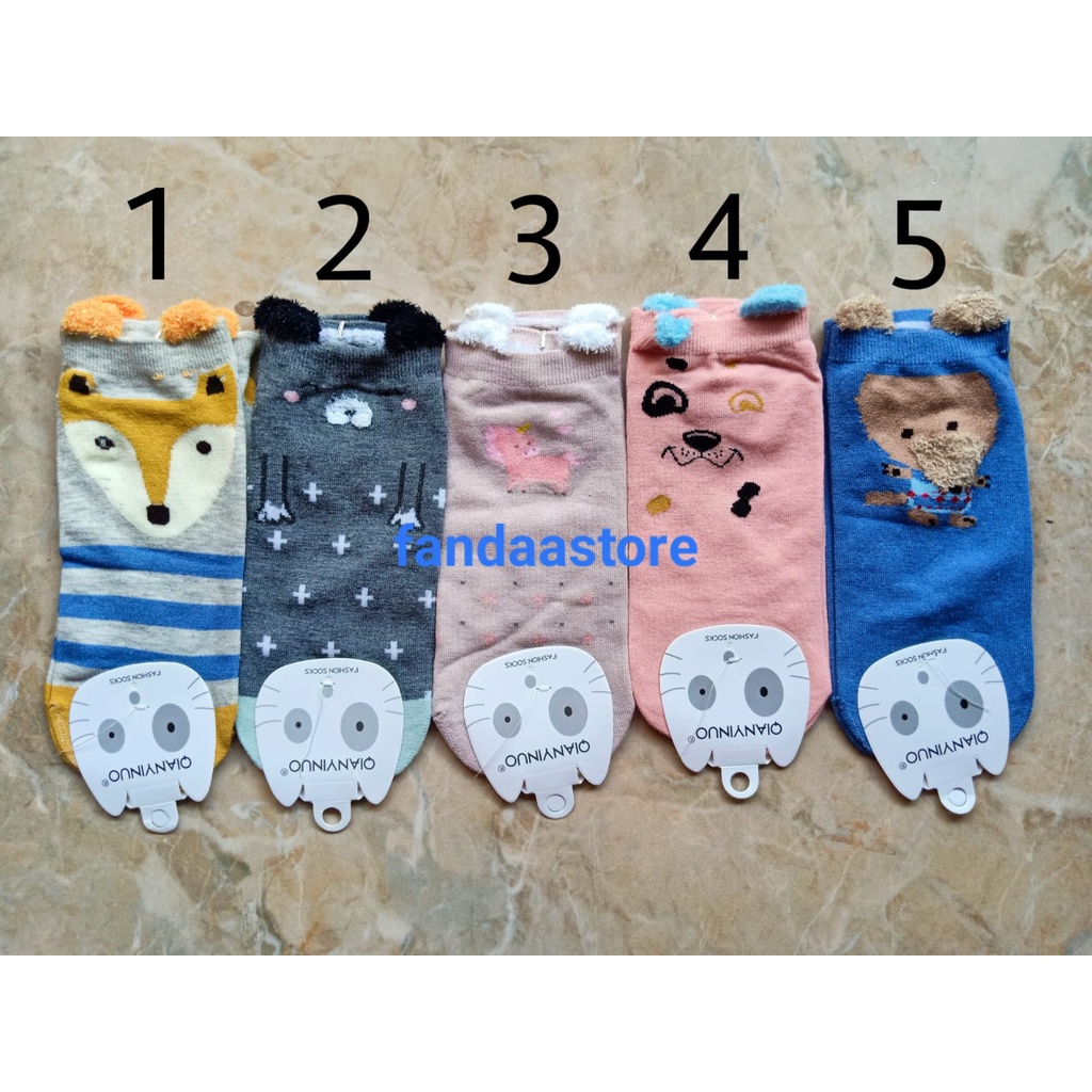 KAOS KAKI PENDEK MATA KAKI MOTIF