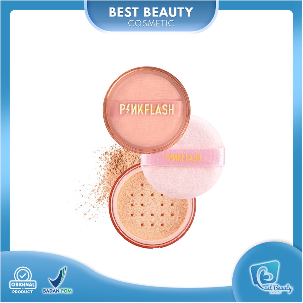 ★ BB ★  PINKFLASH Lasting Matte Loose Powder | Bedak Tabur