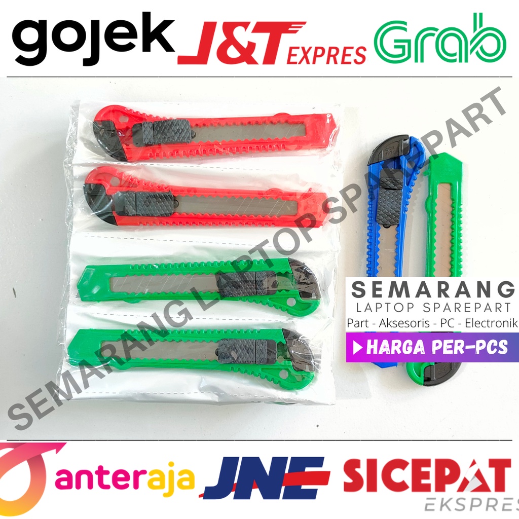 

CUTTER BESAR Knife Pisau Kater Plastik Pemotong Serbaguna Murah