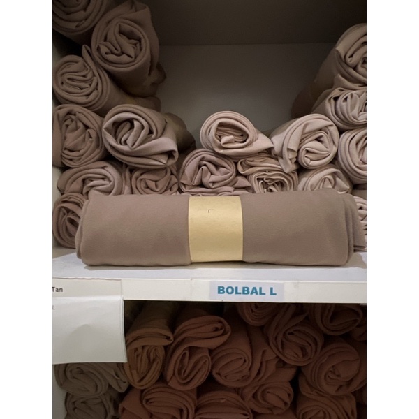 KHIMAR SYARI SEGI EMPAT INSTAN JUMBO BOLAK BALIK-Tan