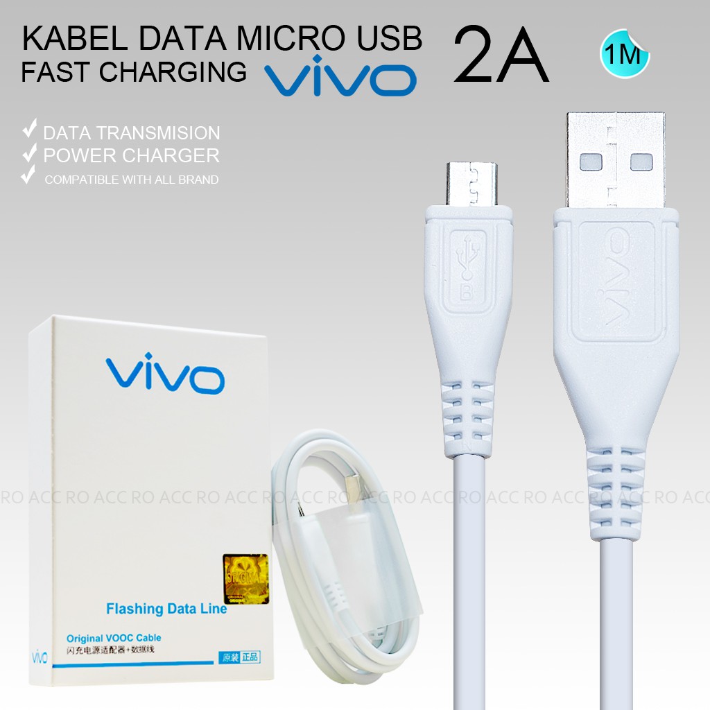 [RO ACC] VIVO KABEL DATA 2A FAST CHARGING MICRO USB ORIGINAL