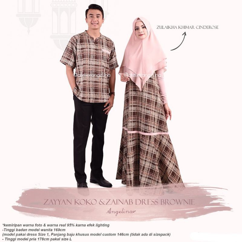 ZAINAB DRESS, ZULAIKHA KHIMAR & ZAYYAN KOKO BY ATELIER ANGELINA || PRELOVED