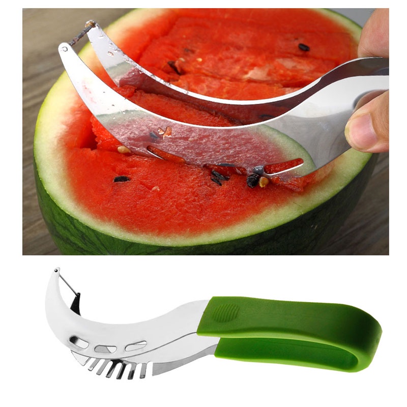 Zzz SLICER WATERMELON MELON CUTTER SPLITTER CORER AND SERVER Alat Dapur