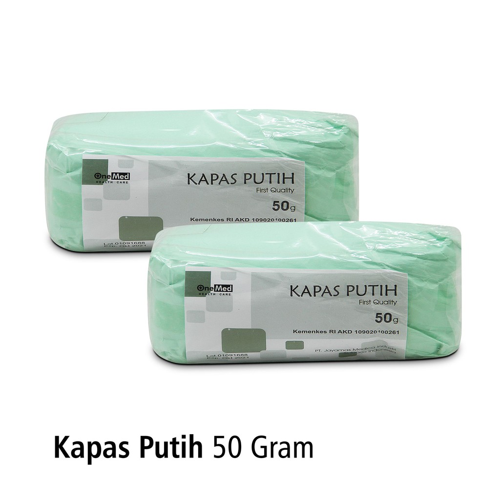 Onemed Kapas Putih Pembalut 50gram OJ