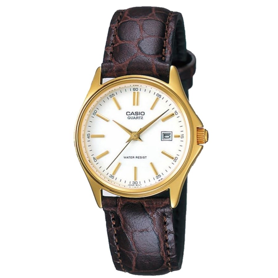 Casio LTP-1183Q-7ADF Jam Tangan Wanita Analog Original -Coklat