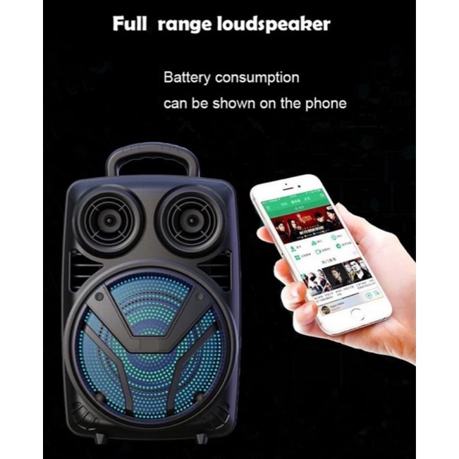 Speaker aktif bluetooth sx-5038/Grand Power 3381 Gratis Mic/Speaker aktif Wireless Radio Fm Portable