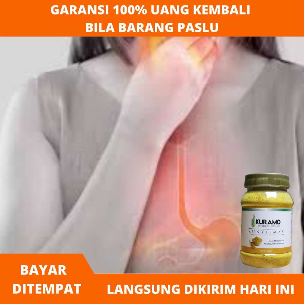 

Obat tenggorokan sakit, gatel, bau, berdahak/ kering - Kuramo Kunyit Mas