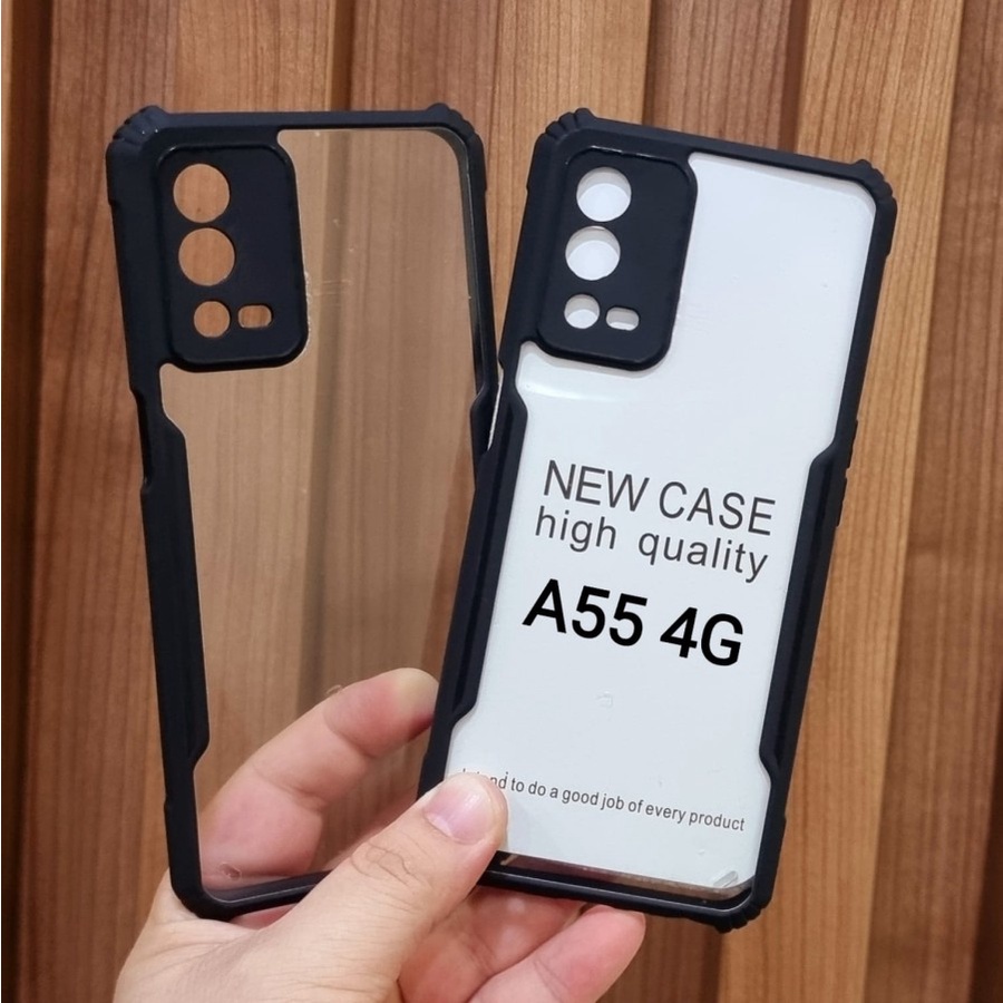Case OPPO A55 4G Hard Case Armor Transparant Oppo A55 4g