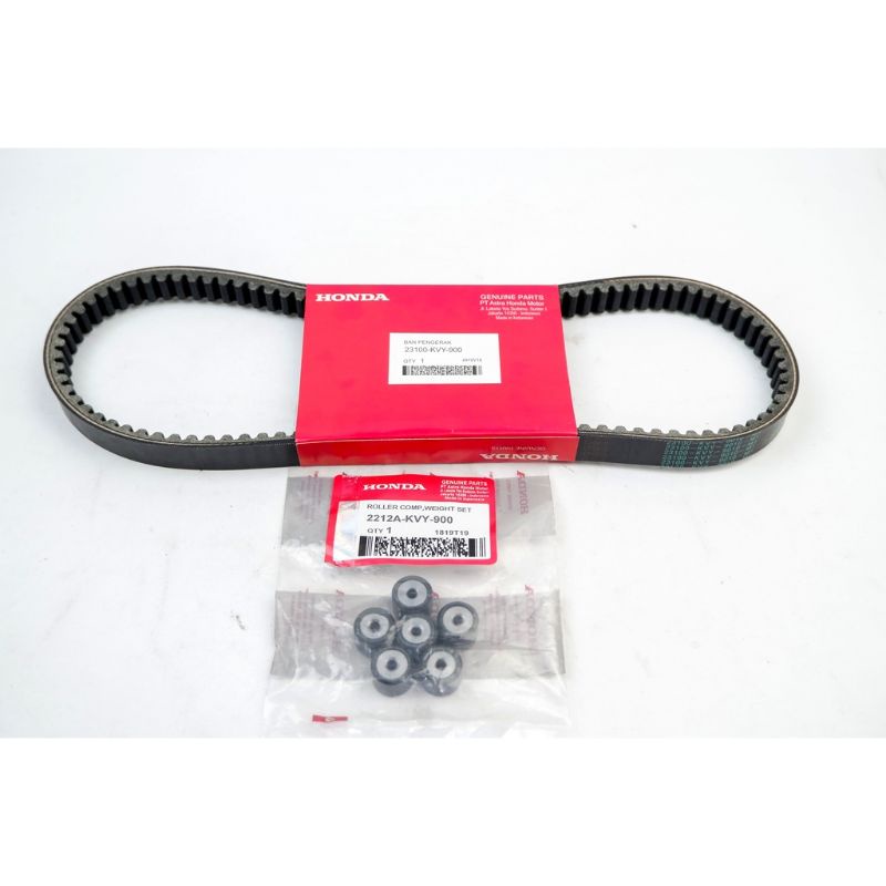 v-belt vanbelt set assy beat karbu + roller KVY