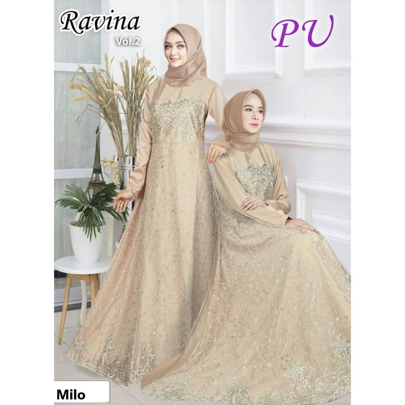 [BAYAR COD] GAMIS PESTA TILE TERMURAH | RAVINA DRESS GAMIS PESTA TERBARU BUSUI | GAMIS WANITA MUSLIM