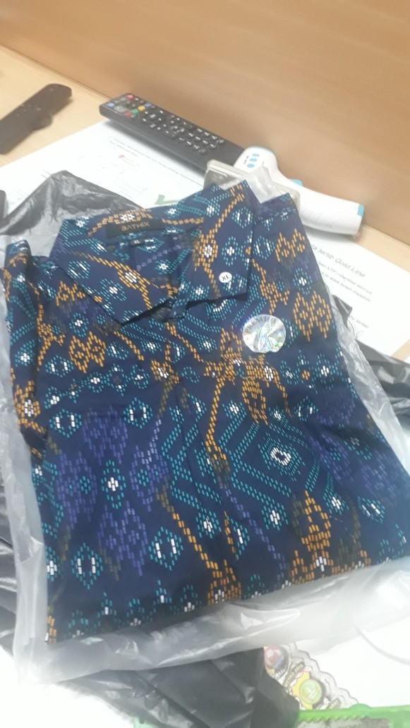 Kemeja Batik Pria Lengan Panjang Motif  Songket Green Snow Hijau Slimfit Stretch Batik Modern