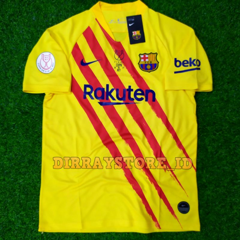 BAJU SEPAK BOLA BARCA 4TH SENYERA 2020/21 EDISI FINAL COPA DEL REY