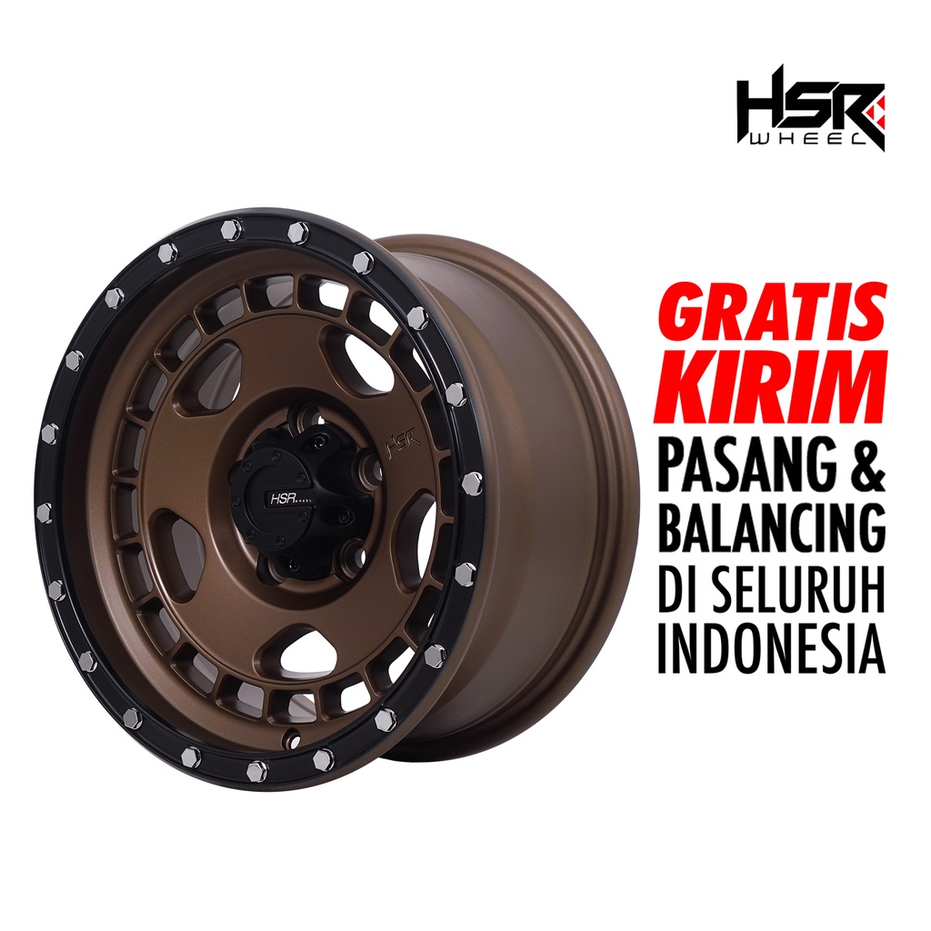 Velg mobil ring 15 HSR MAHAWA JT1552 hole 5X114,3 ET0 SMBRZ/BL