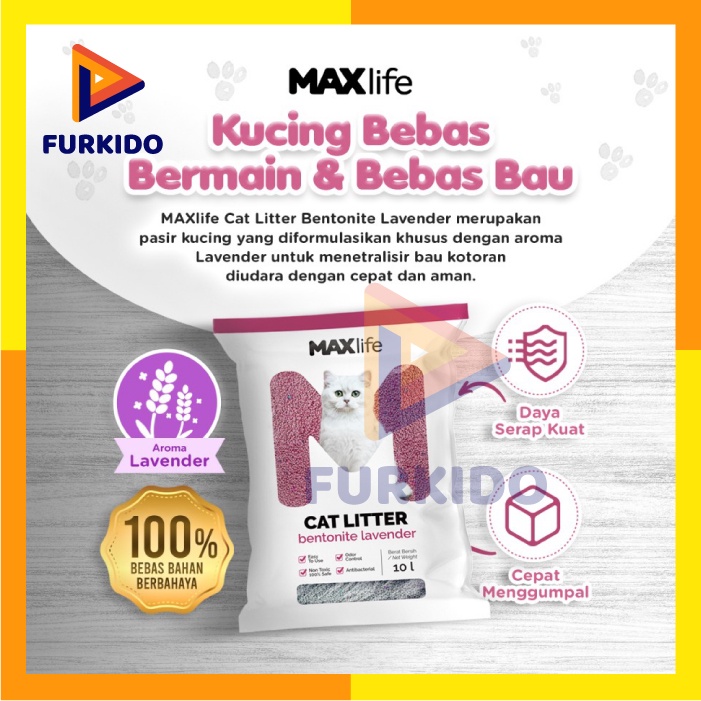 Maxlife Cat Litter 10 Liter / Pasir Kucing