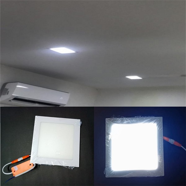 Lampu Panel Plafon Rumah Led Kotak Cahaya Putih Shopee Indonesia